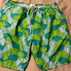 Boys swim trunks lacrosse themed